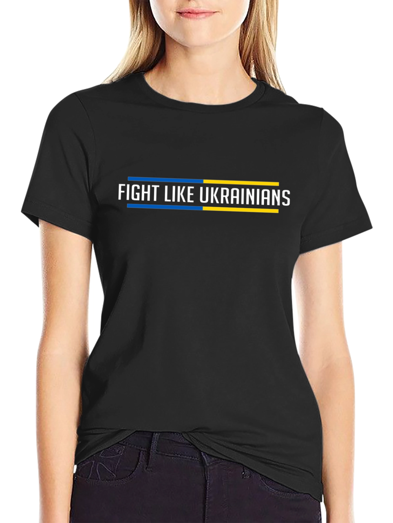 Fight Like Ukrainians Graphic Tee - Black