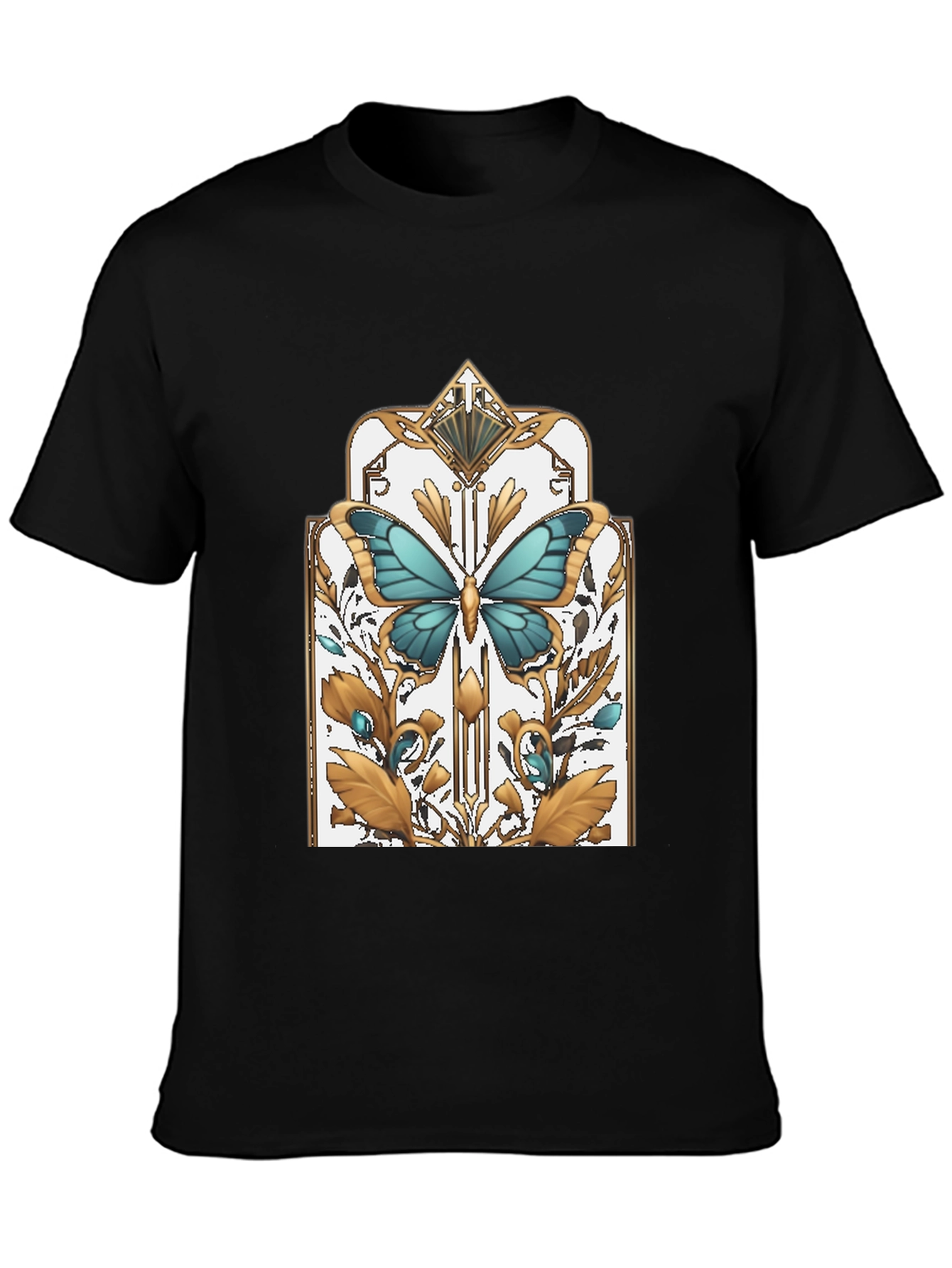 Butterfly Art Deco Graphic T-Shirt