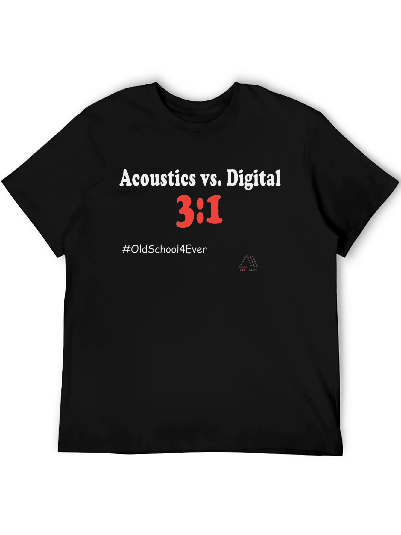Acoustics vs Digital T-Shirt - Old School Music Tee