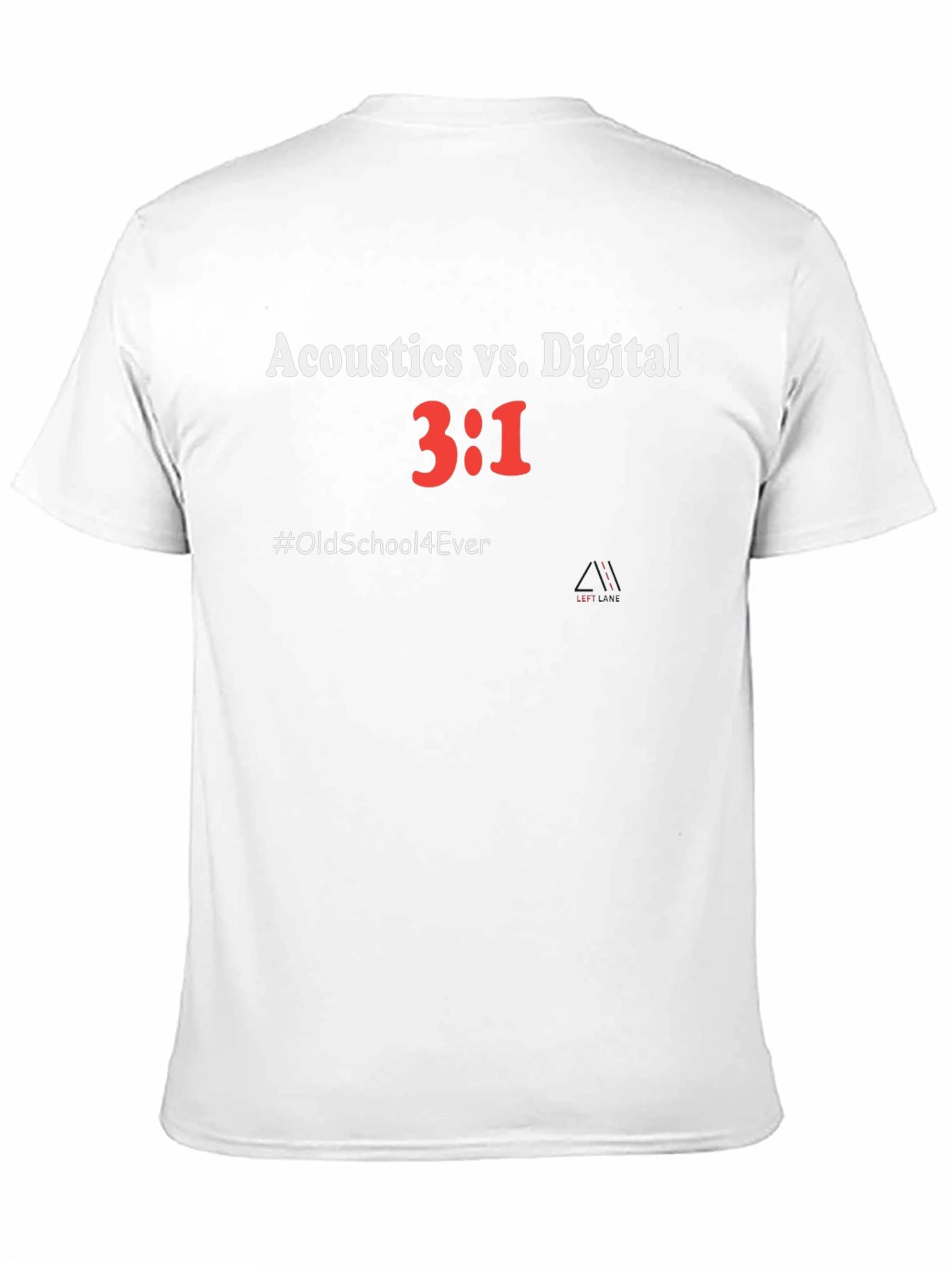 Acoustics vs Digital T-Shirt - Old School Music Tee