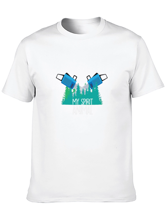 My Spirit Animal Lumberjack Chainsaw Graphic T-Shirt