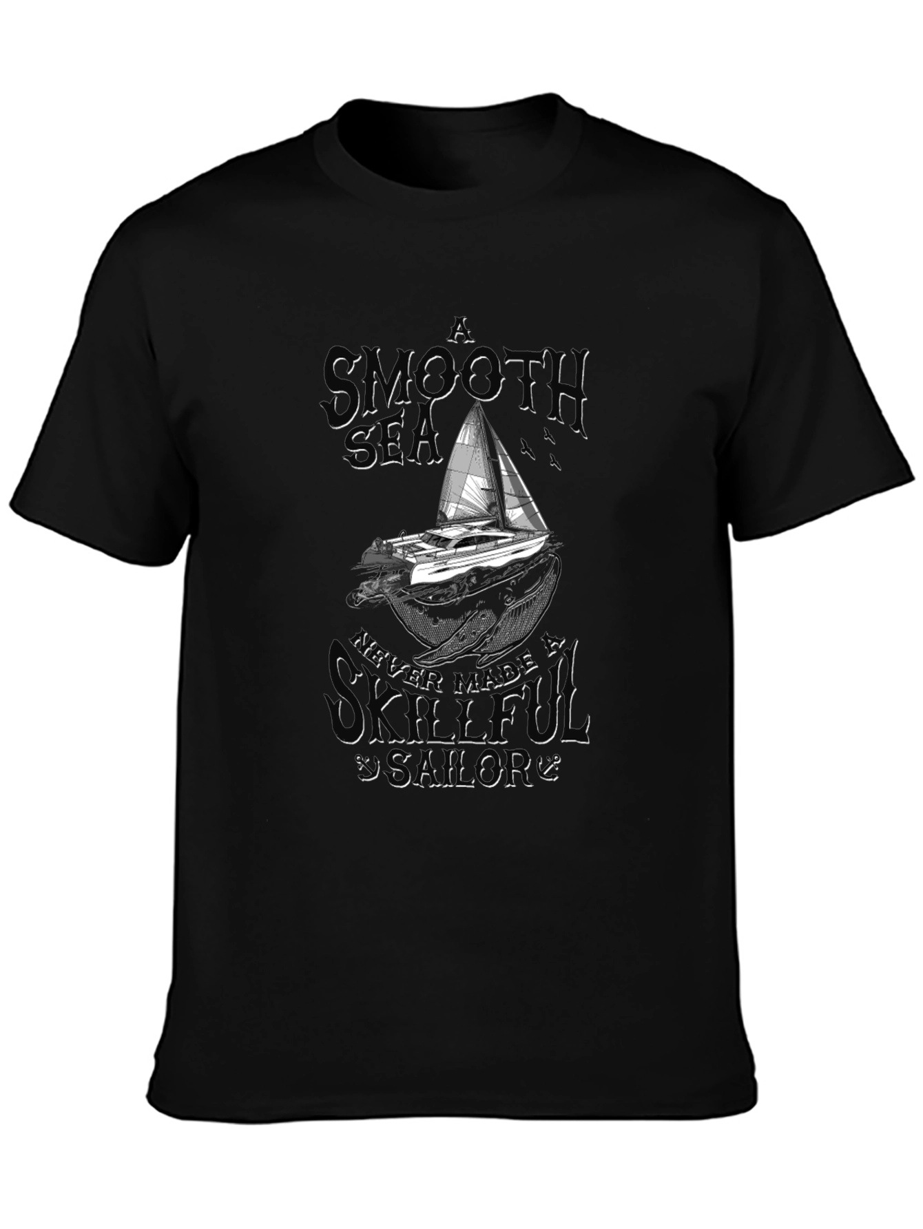 Smooth Sea Skillful Sailor Graphic T-Shirt