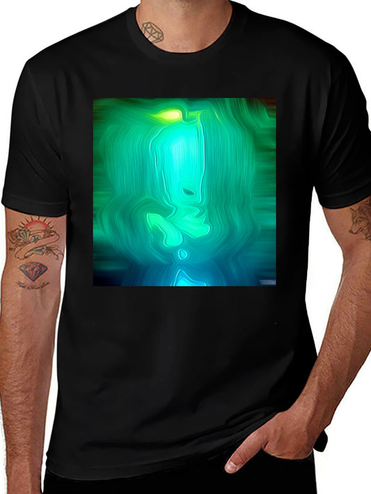 Abstract Green & Blue Graphic Tee