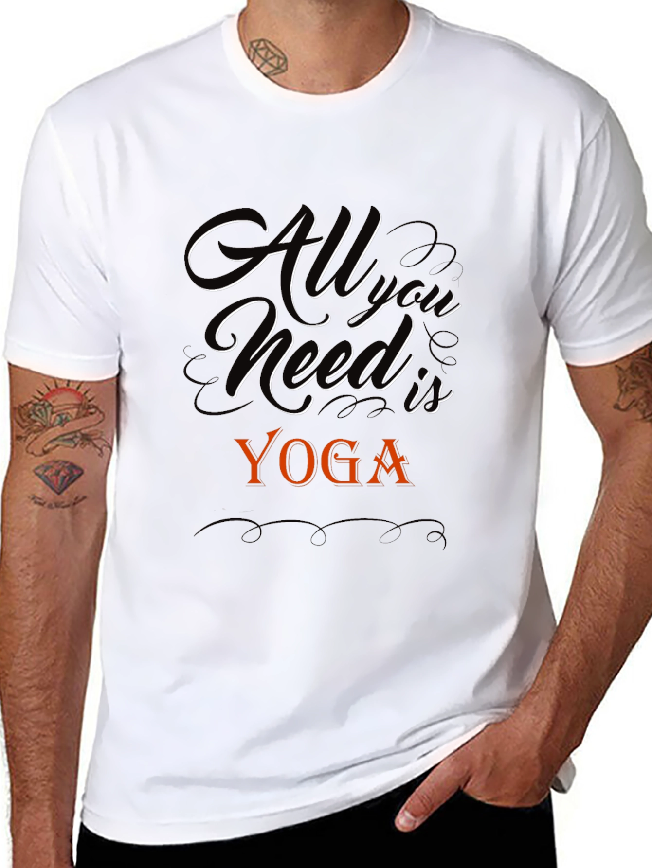 All You Need Is Yoga Black T-Shirt