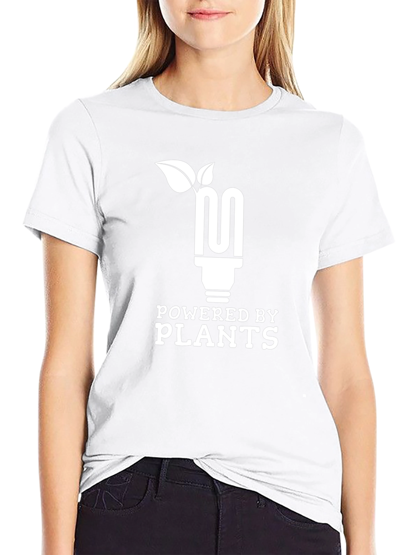 Powered by Plants Graphic Tee - Eco-Friendly T-Shirt