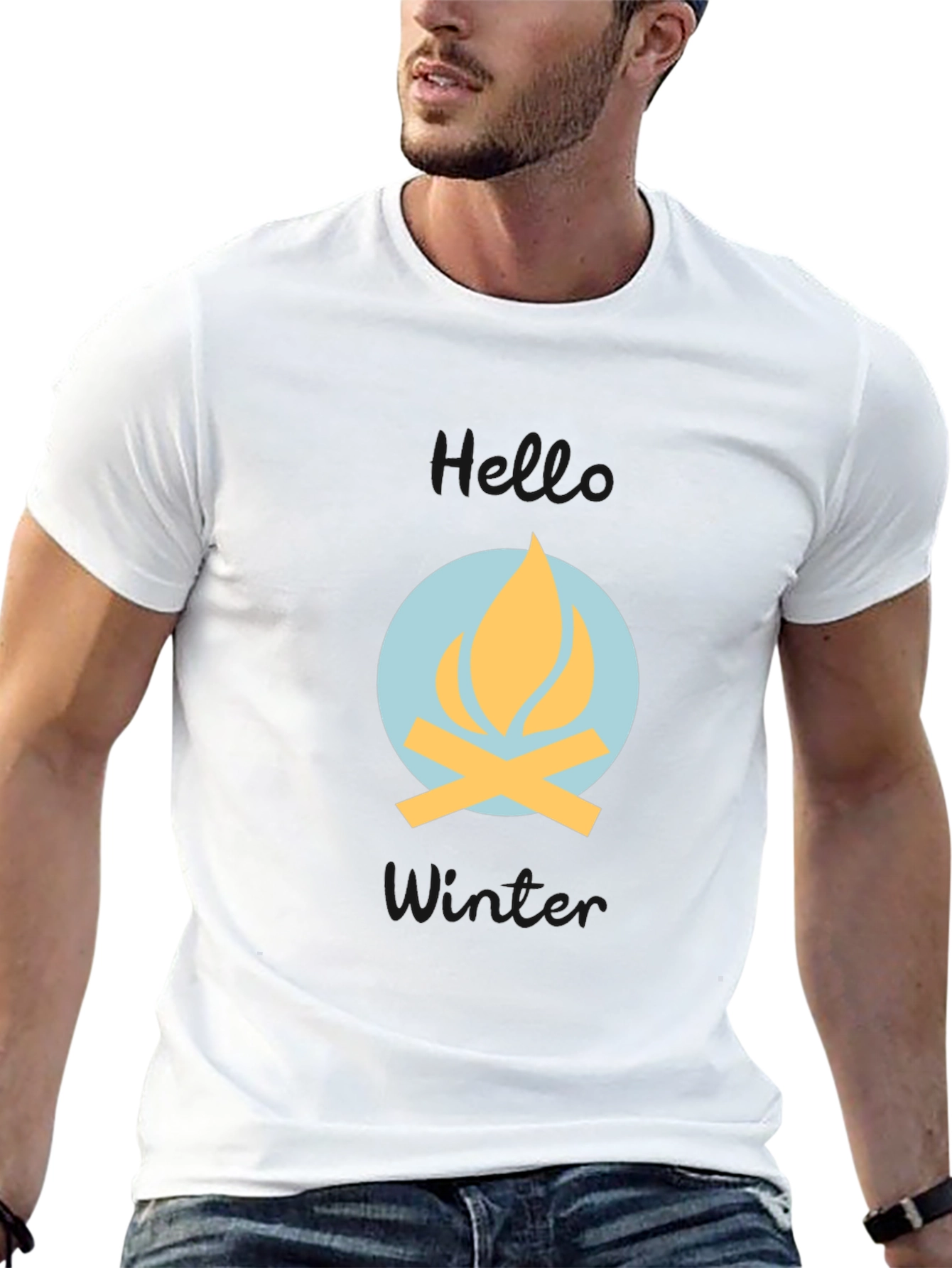 Campfire Graphic Tee - Cozy Winter Vibes