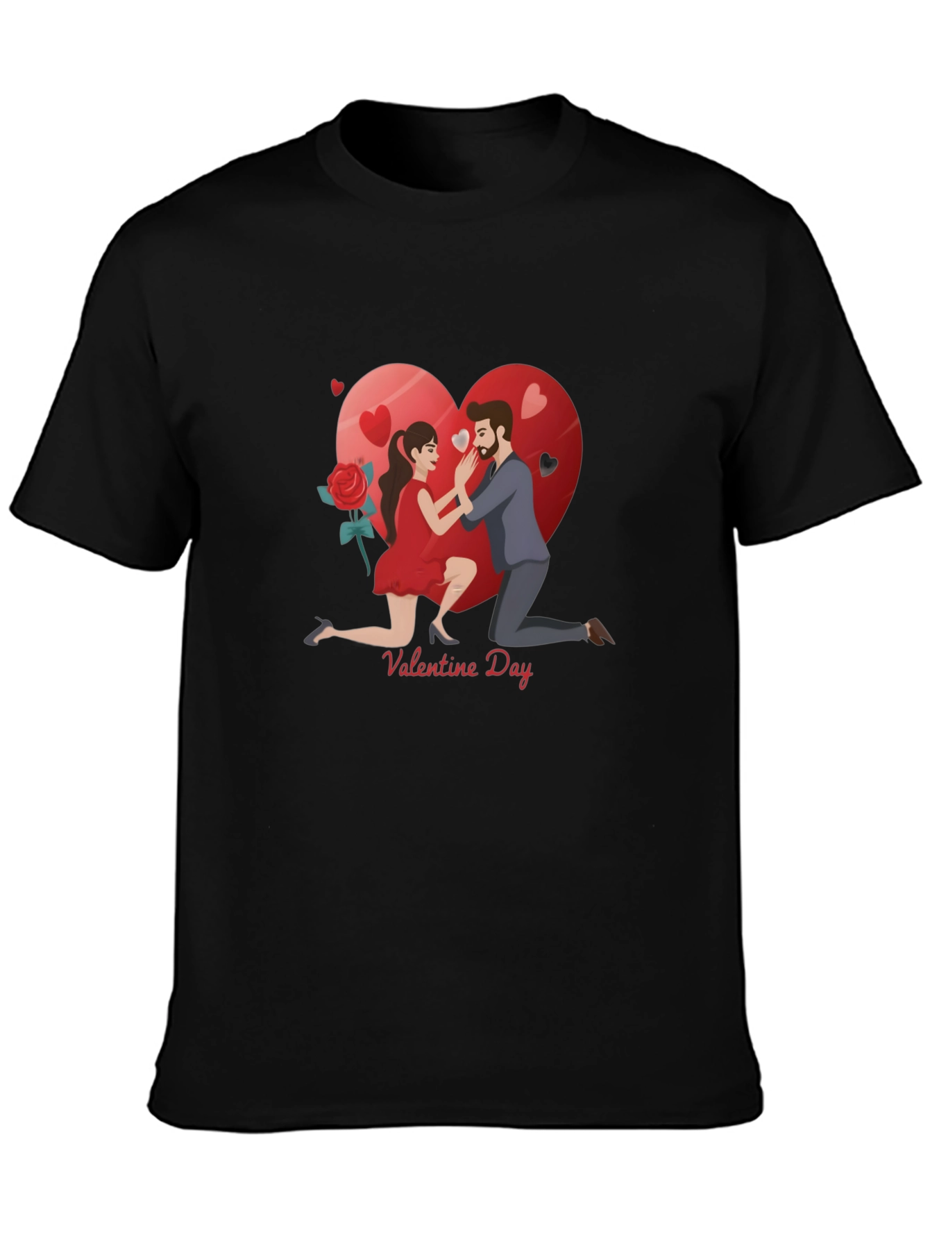 Valentines Day Proposal Graphic T-Shirt