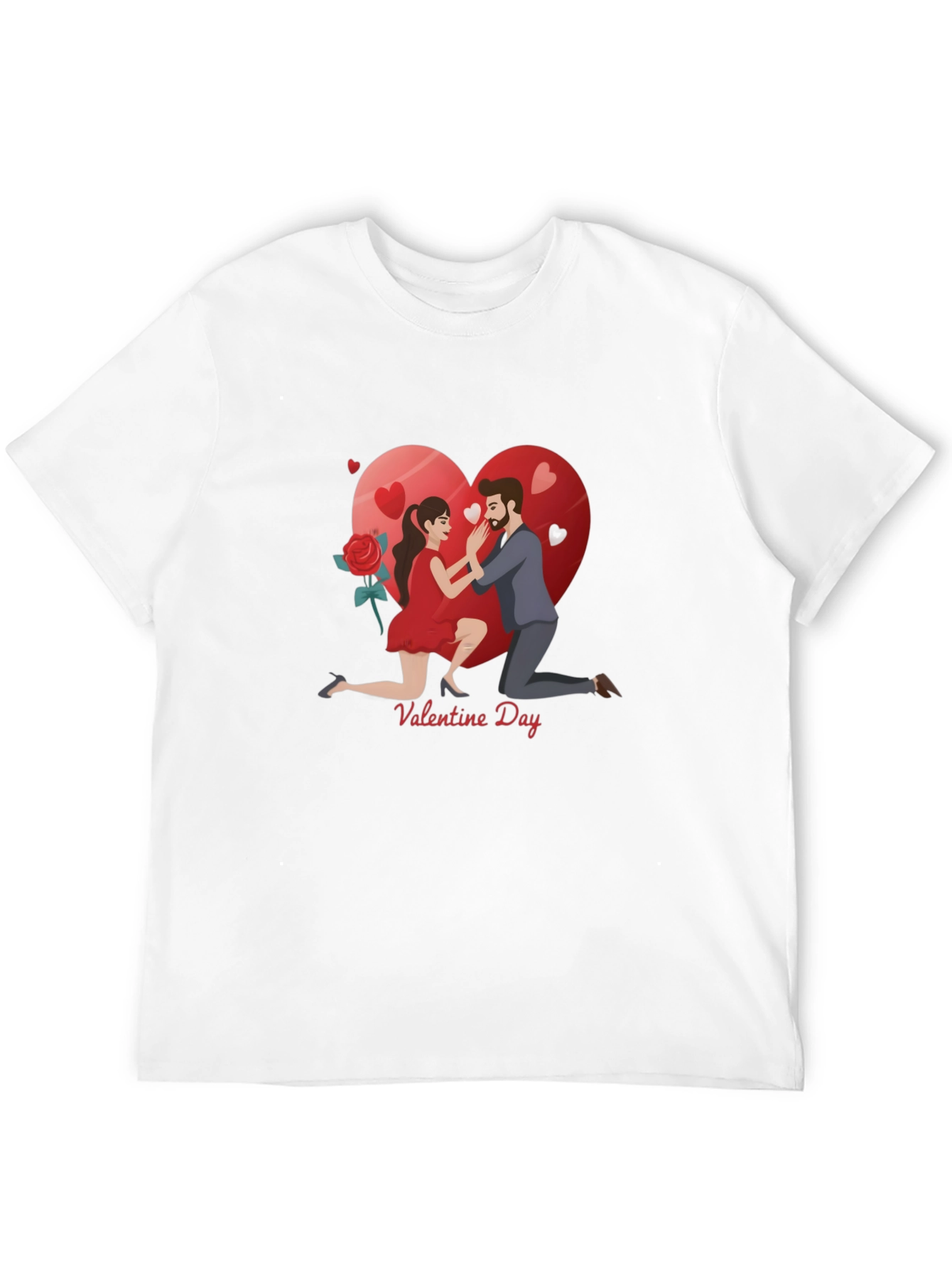 Valentines Day Proposal Graphic T-Shirt