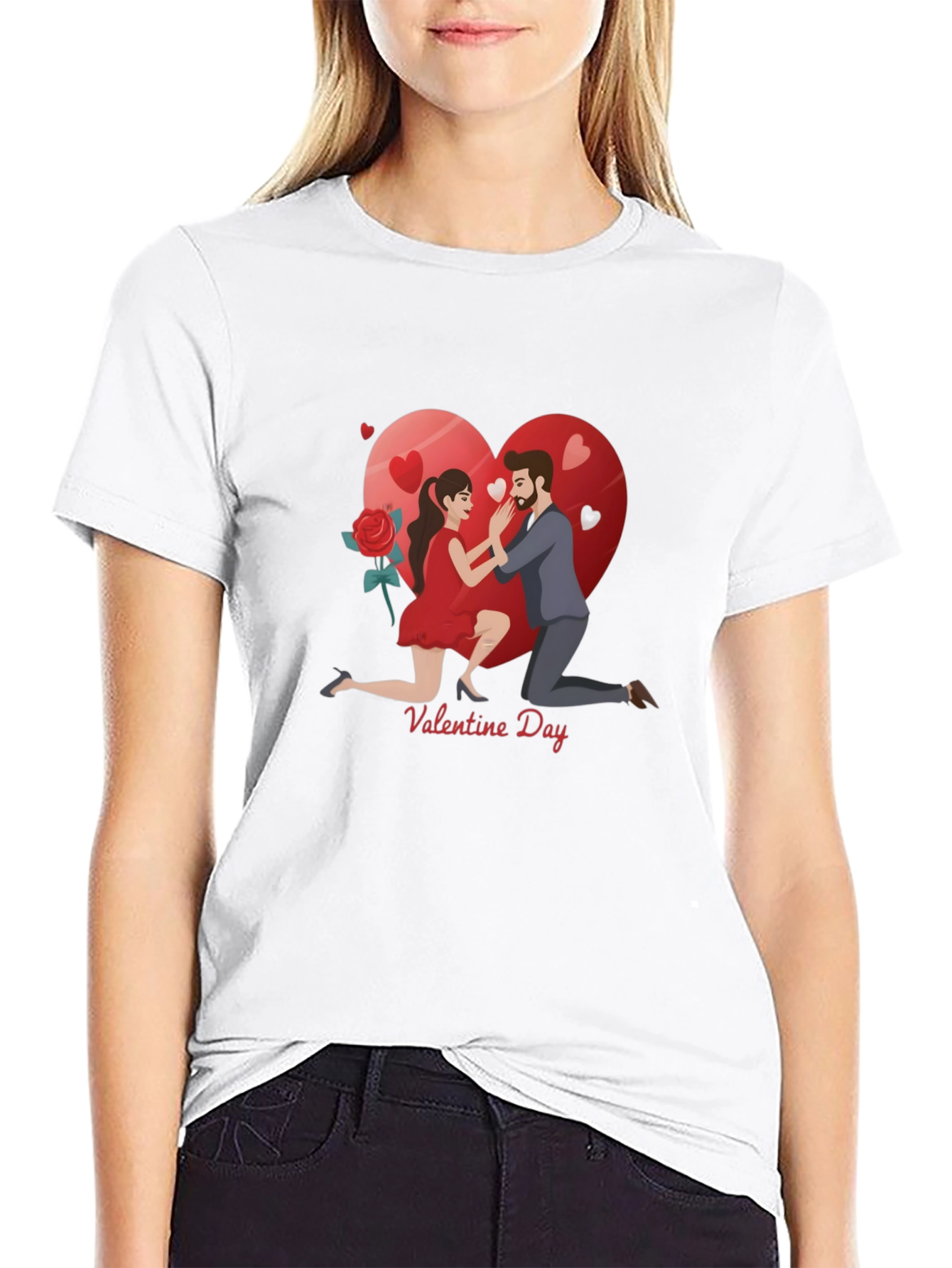 Valentines Day Proposal Graphic T-Shirt