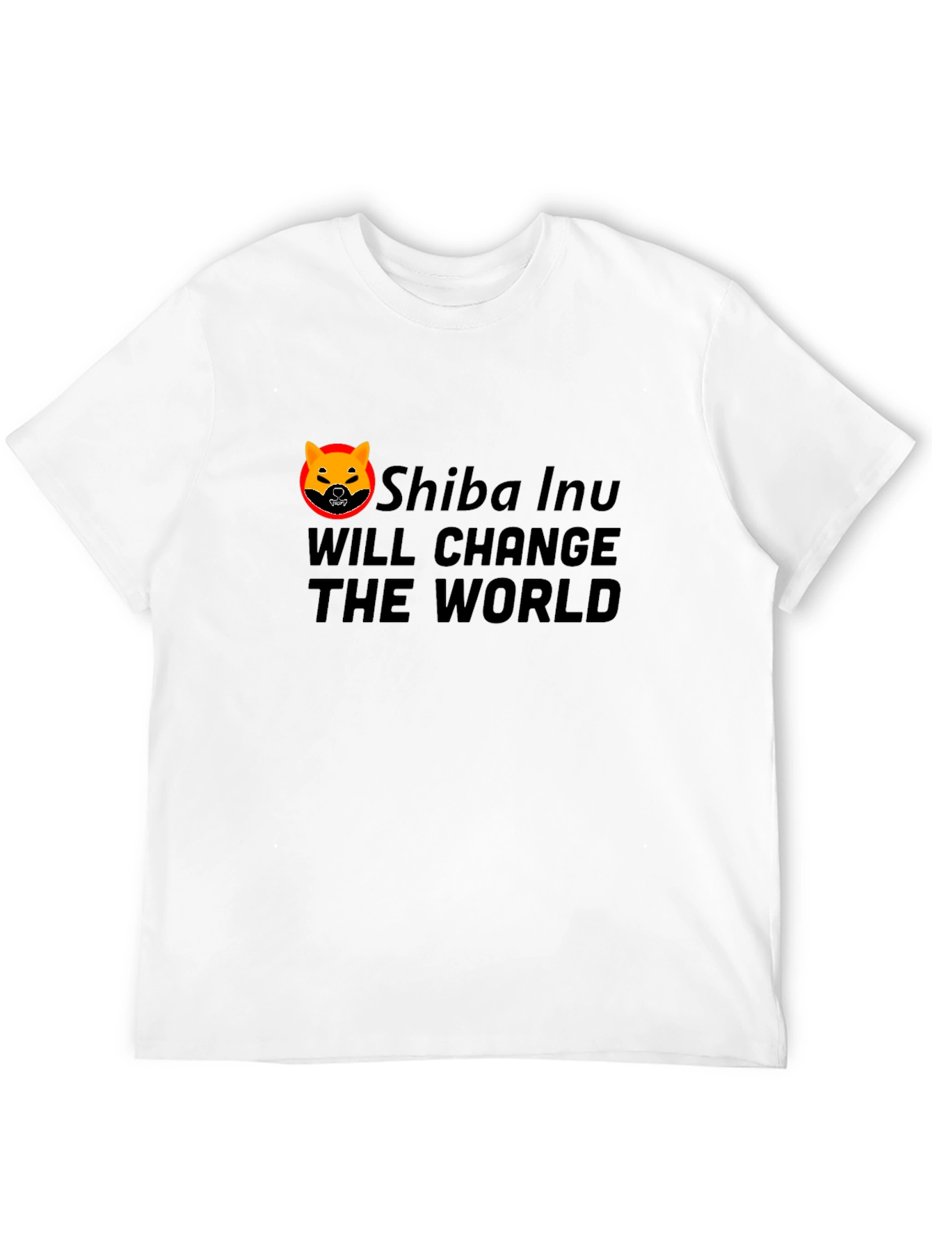 Shiba Inu Change The World Black T-Shirt