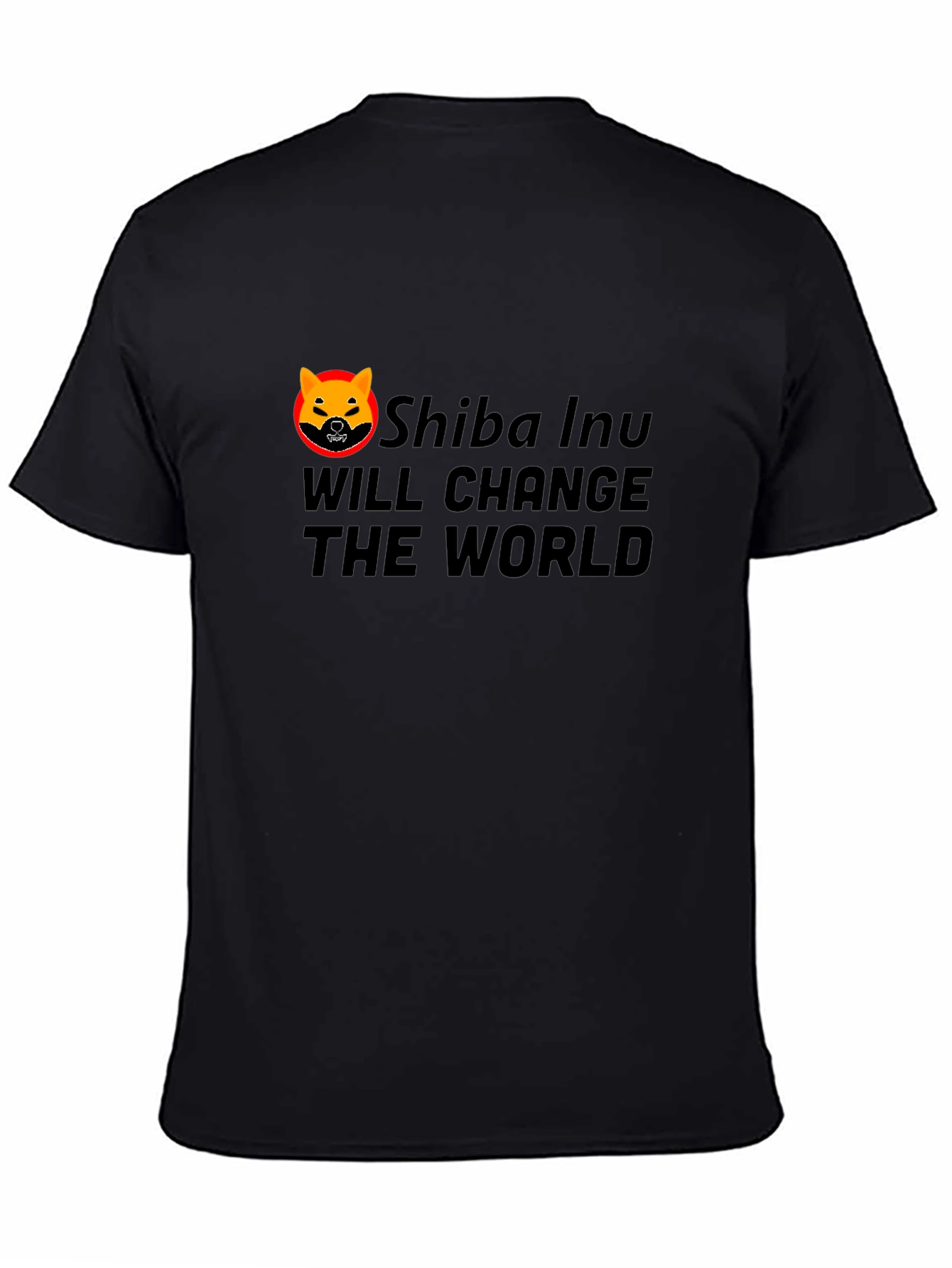 Shiba Inu Change The World Black T-Shirt