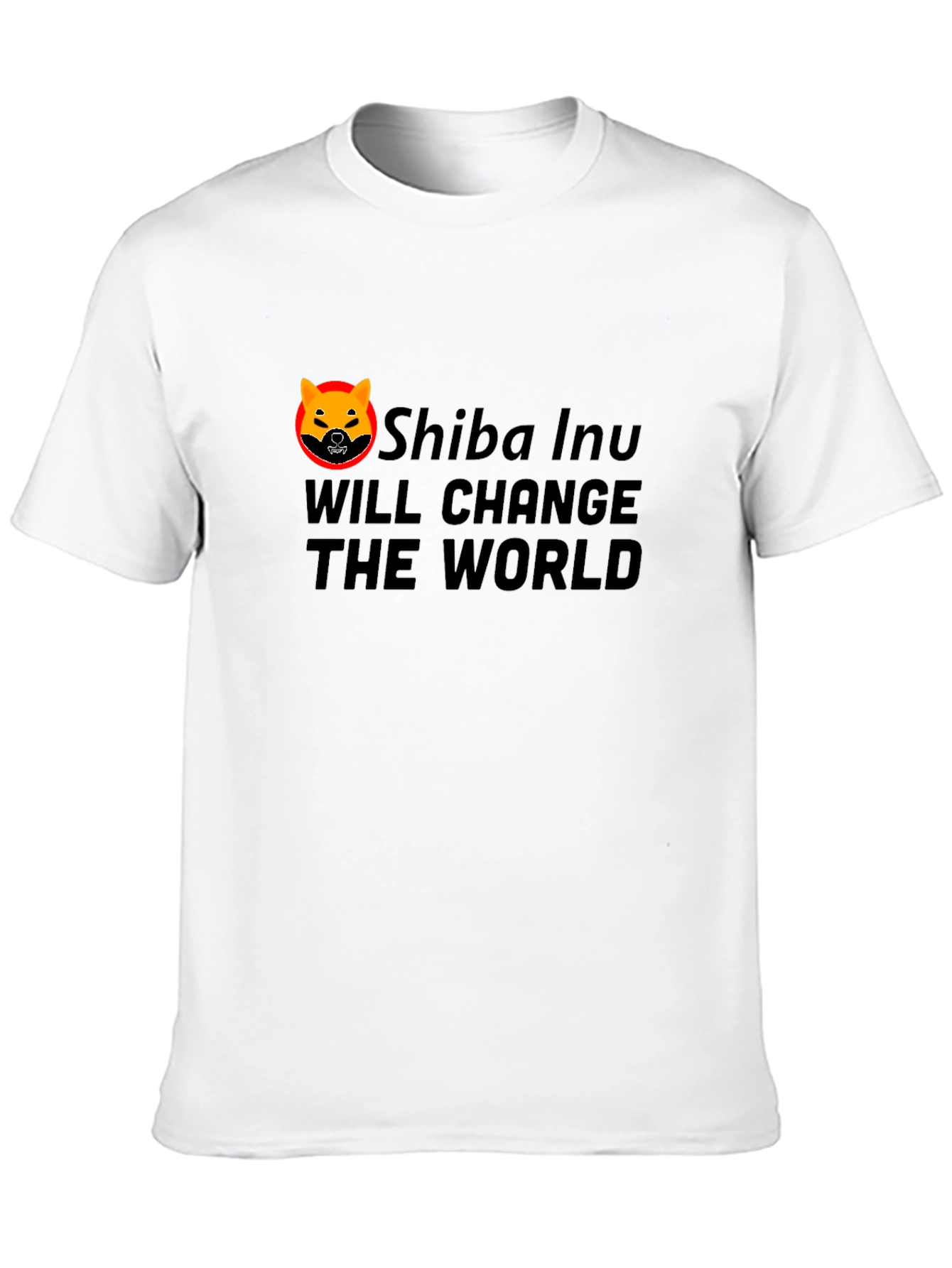 Shiba Inu Change The World Black T-Shirt
