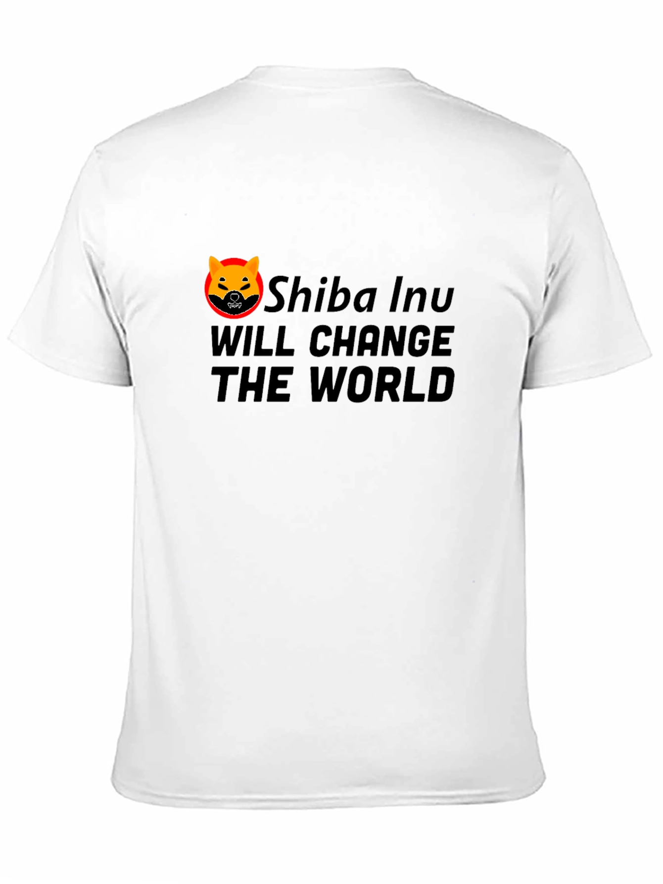 Shiba Inu Change The World Black T-Shirt