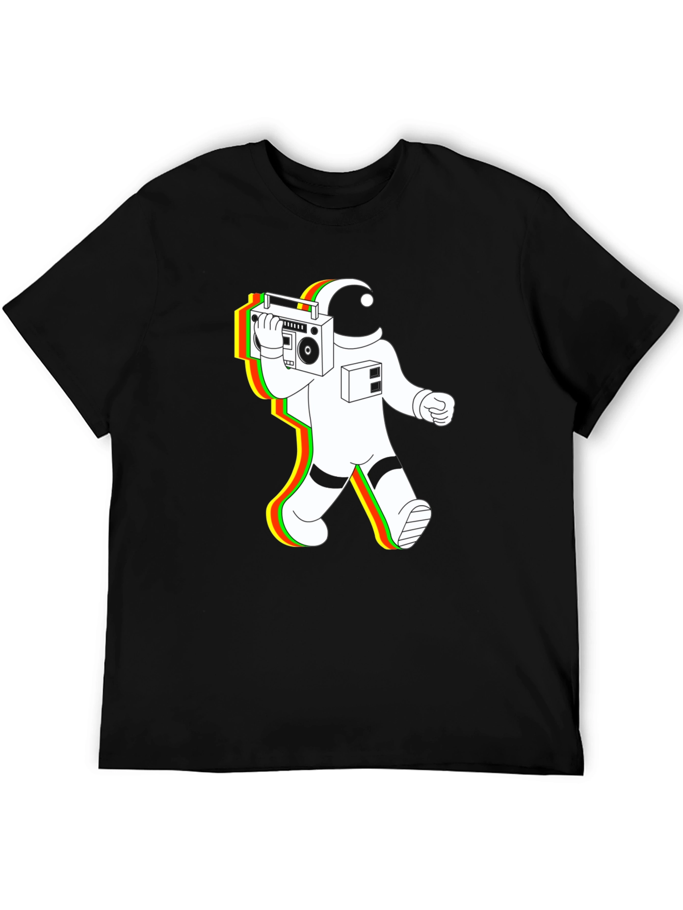 Astronaut Boombox T-Shirt - Retro Space Vibes