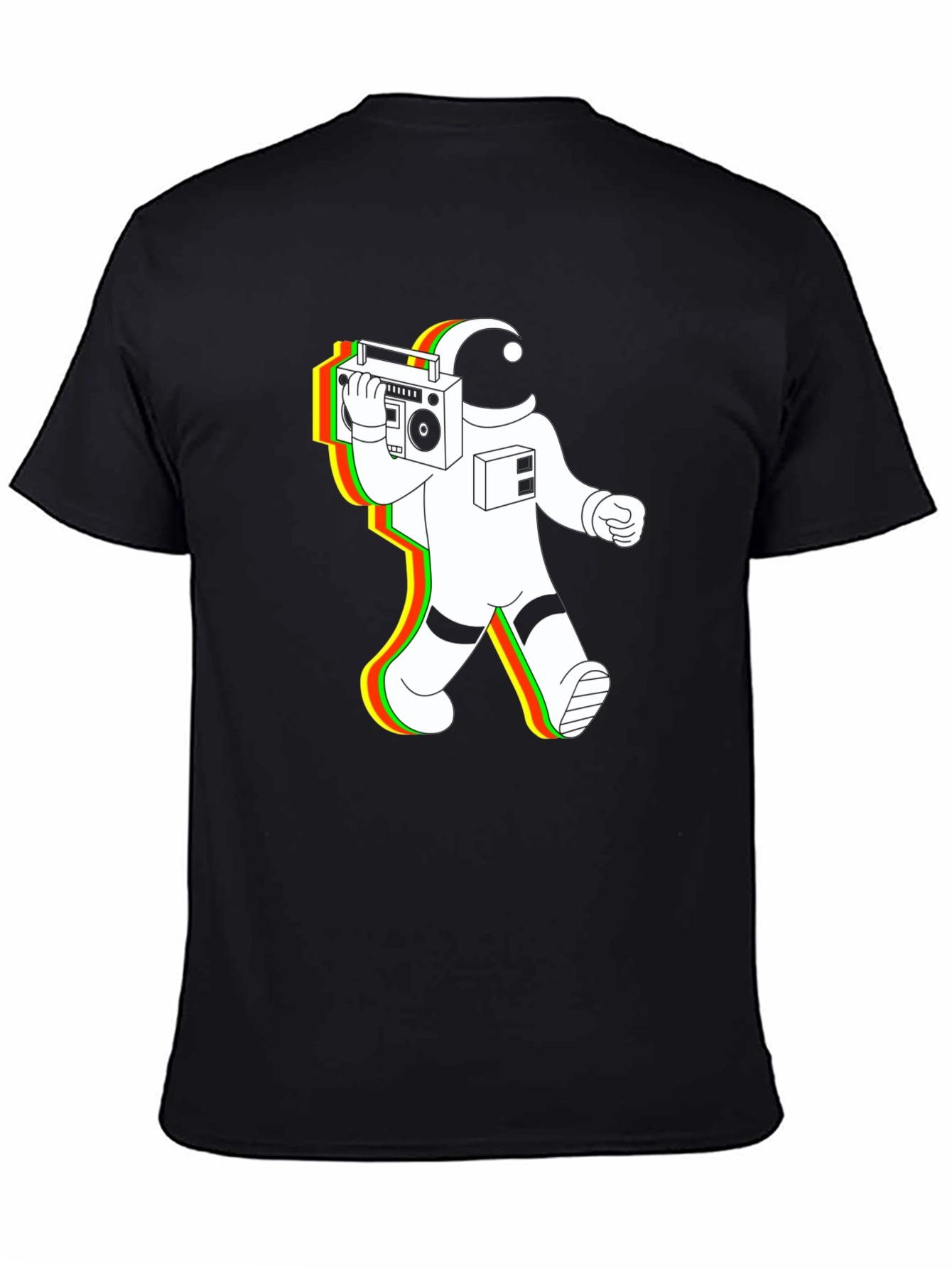 Astronaut Boombox T-Shirt - Retro Space Vibes
