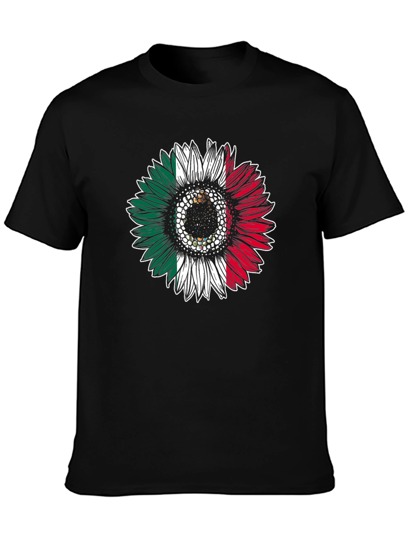 Mexican Flag Sunflower T-Shirt