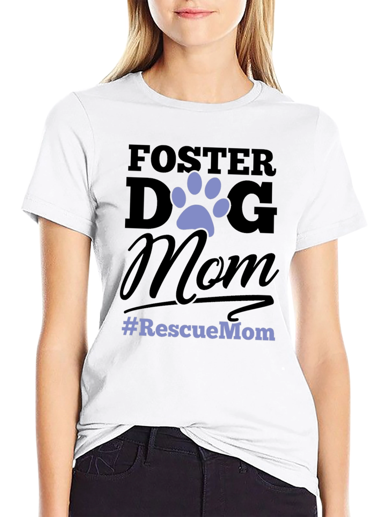 Foster Dog Mom Graphic T-Shirt - Rescue Pet Advocate