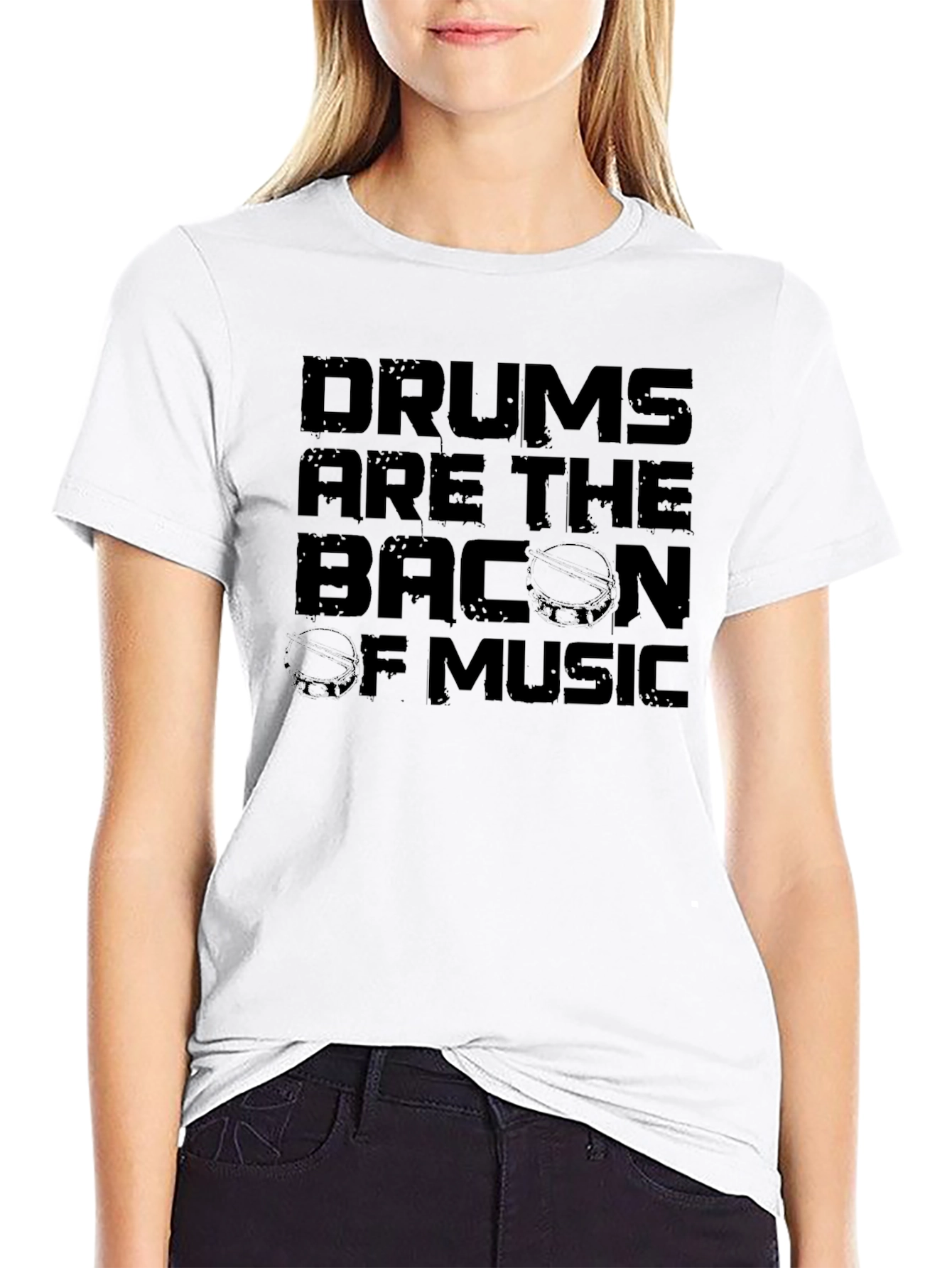 Drums are the Bacon of Music Graphic Tee