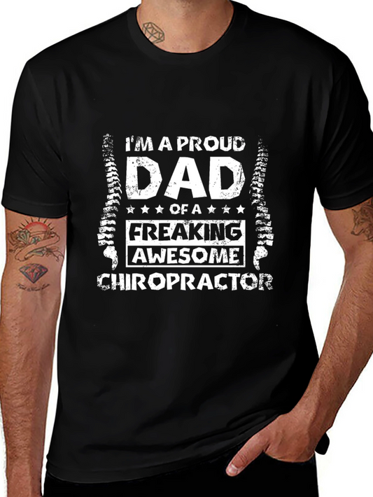 Proud Dad of Chiropractor T-Shirt