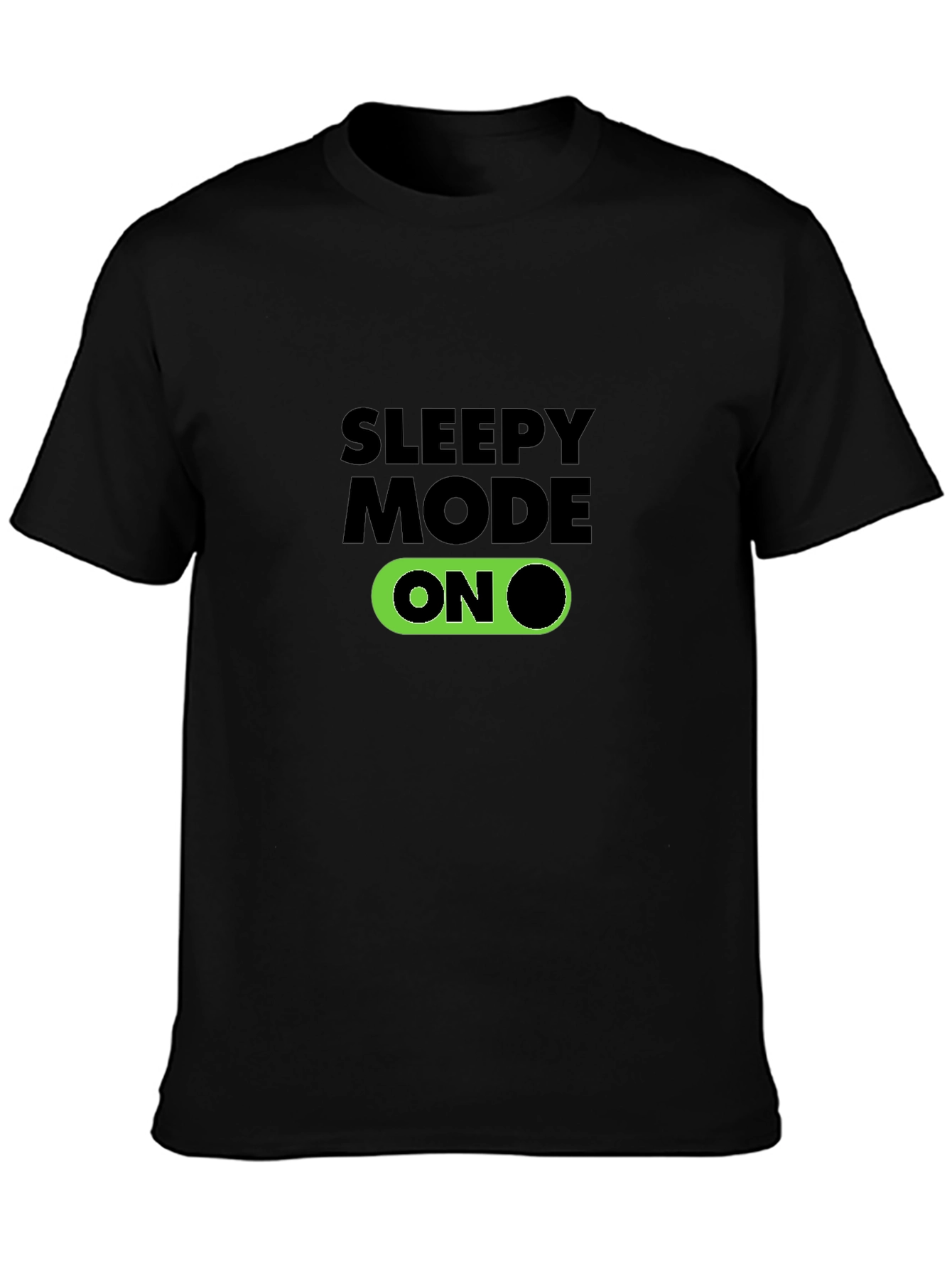 Sleepy Mode On Graphic T-Shirt - Black