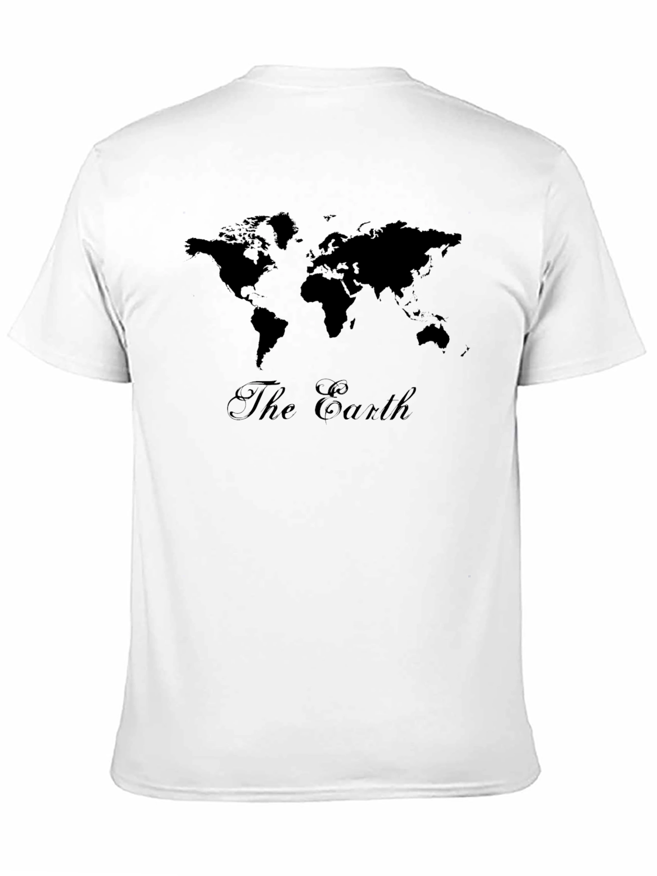 The Earth Map T-Shirt - Black