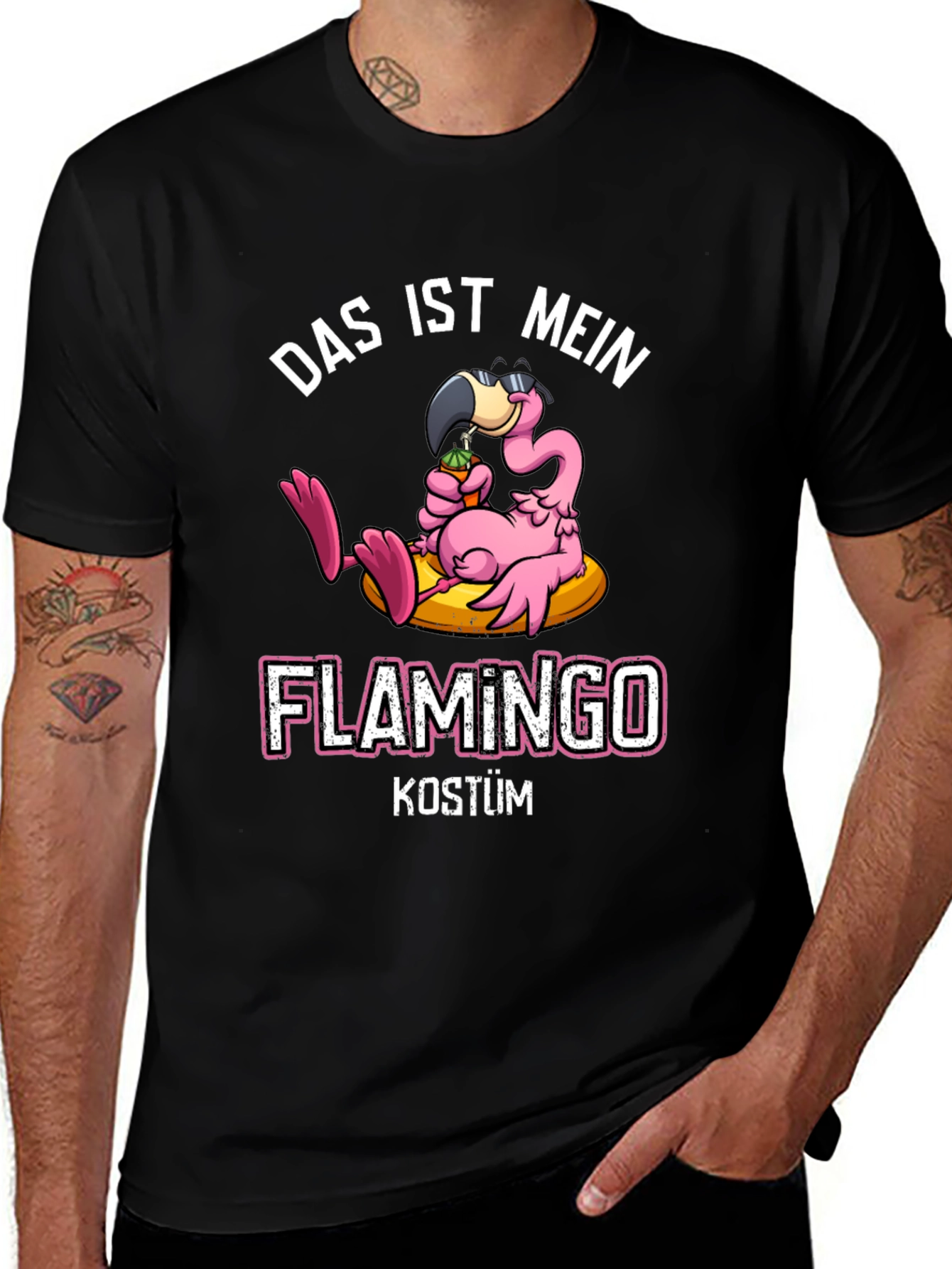 Das Ist Mein Flamingo Kostum Graphic T-Shirt
