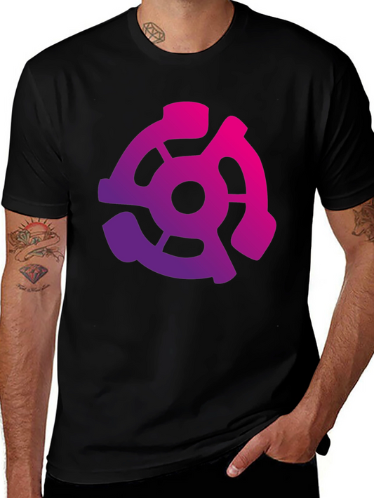 Retro Vinyl Record Adapter Graphic Tee