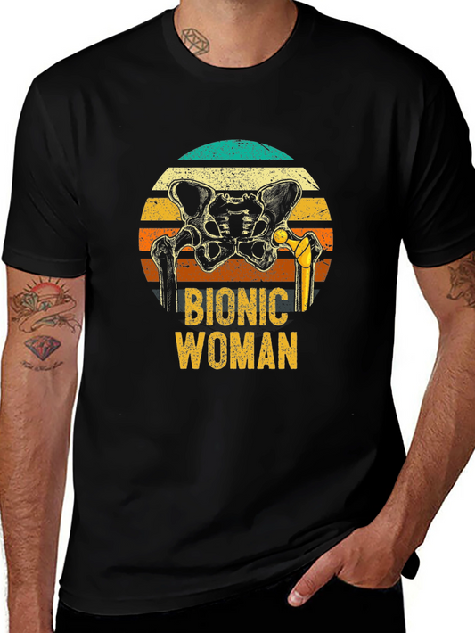 Bionic Woman Graphic T-Shirt - Hip Replacement Tee