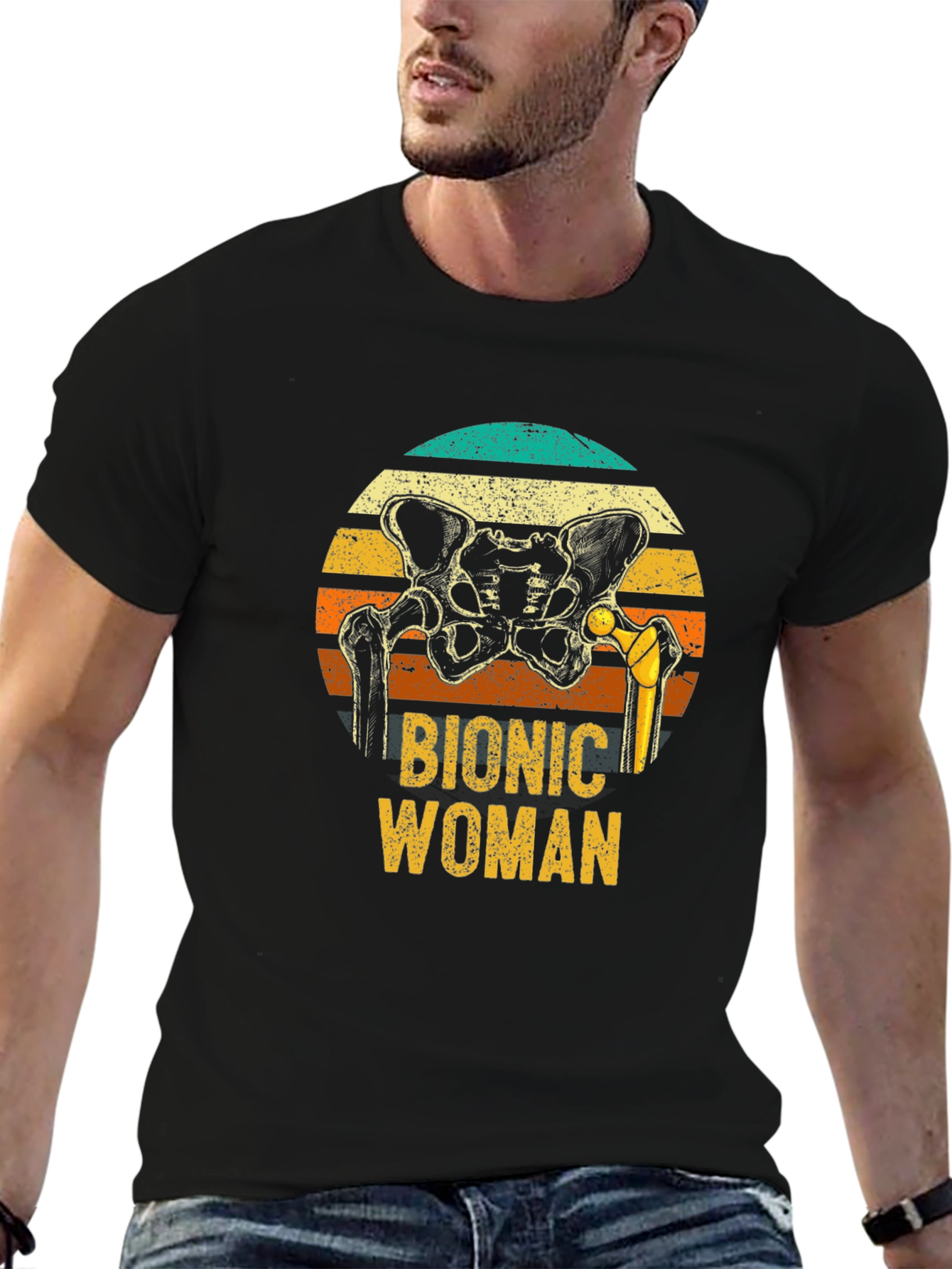 Bionic Woman Graphic T-Shirt - Hip Replacement Tee