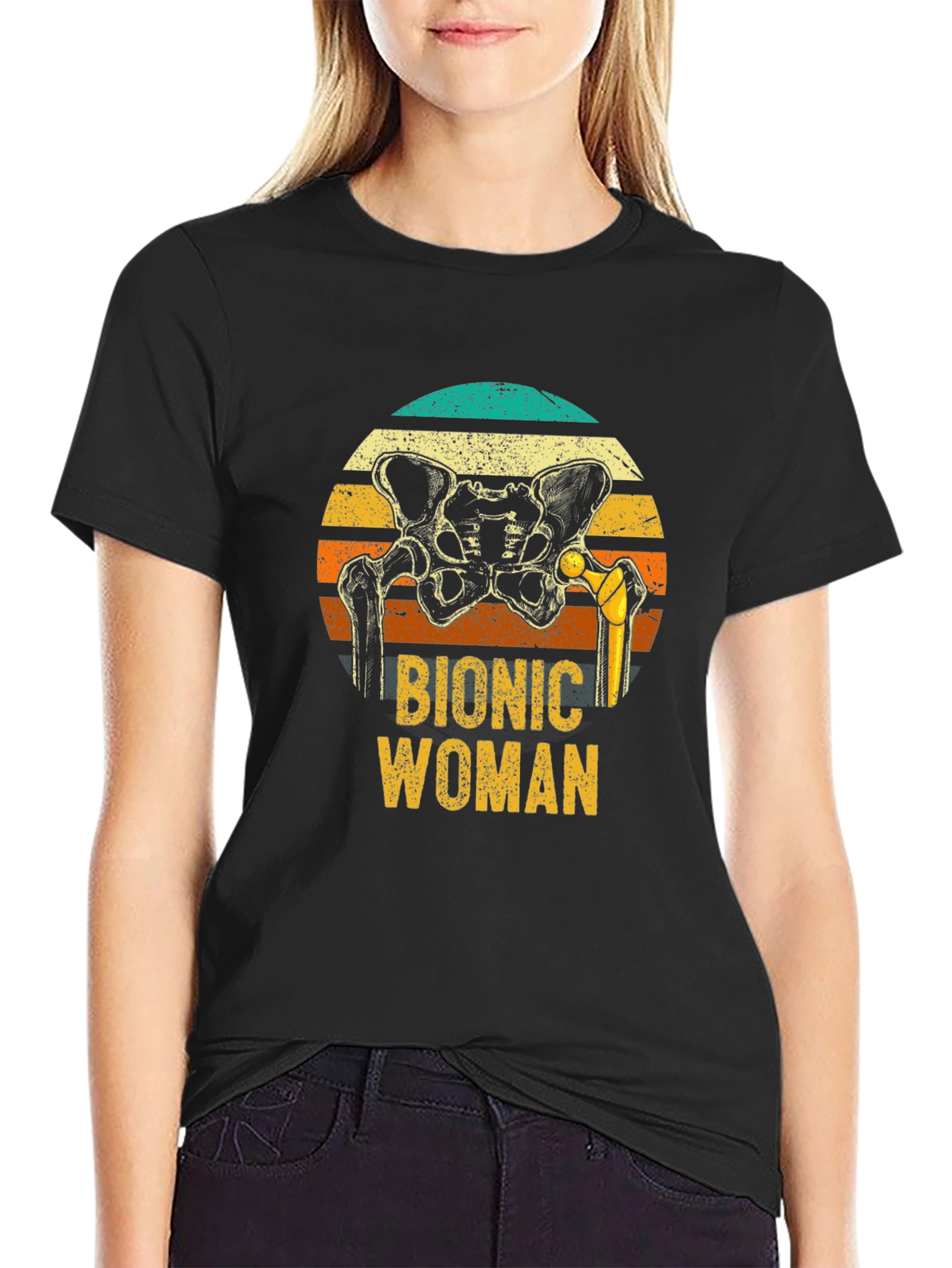 Bionic Woman Graphic T-Shirt - Hip Replacement Tee