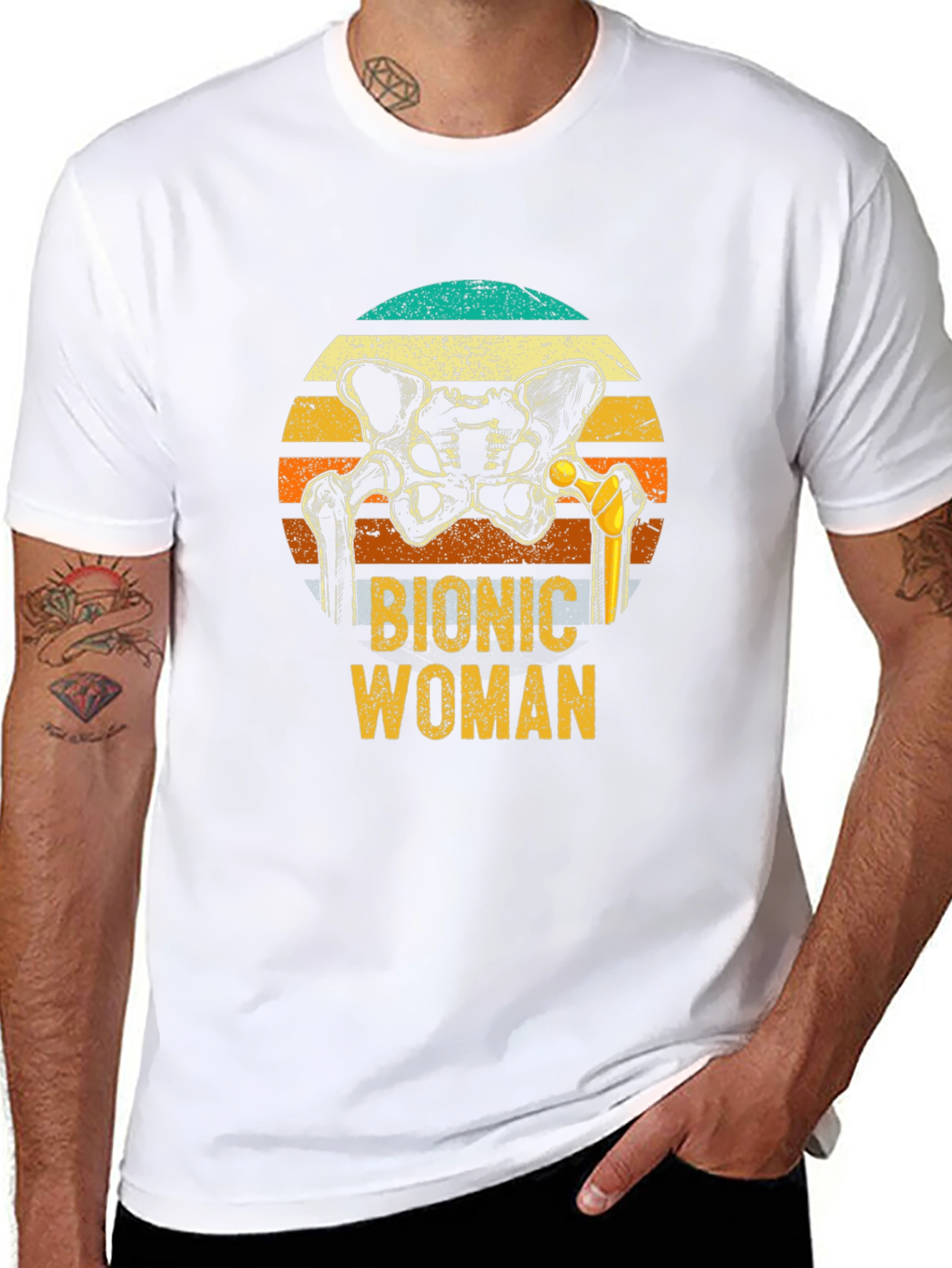 Bionic Woman Graphic T-Shirt - Hip Replacement Tee