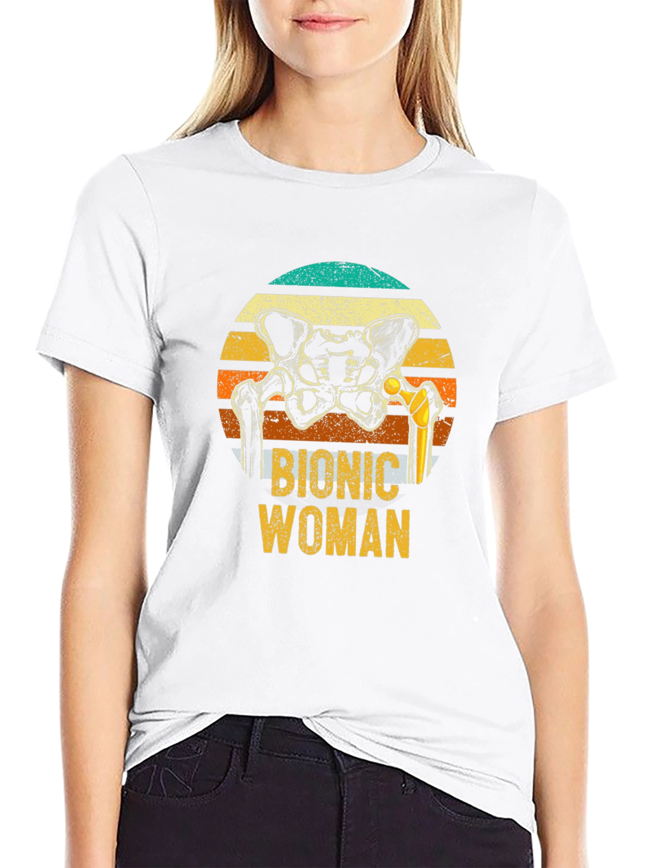 Bionic Woman Graphic T-Shirt - Hip Replacement Tee