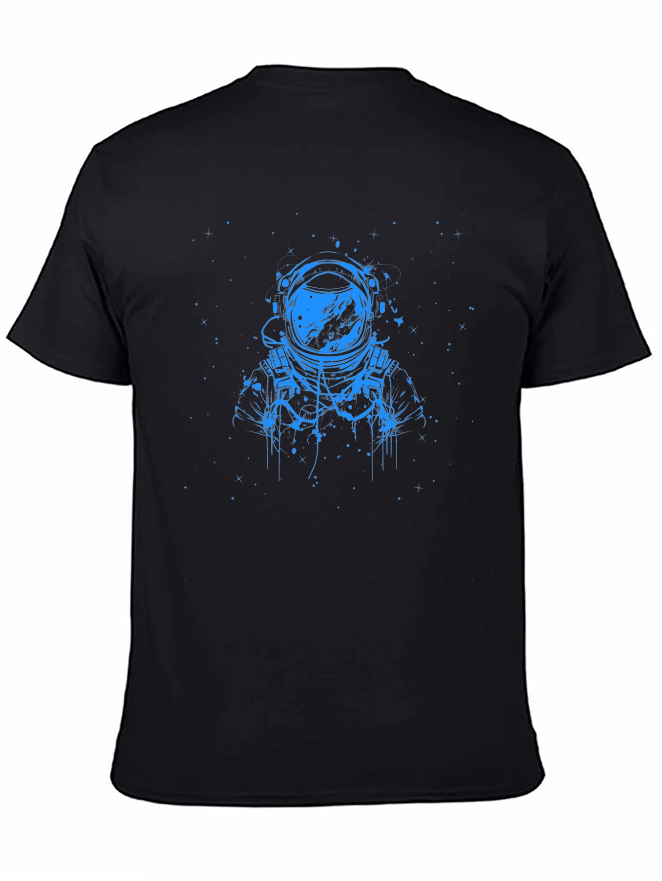 Astronaut Graphic T-Shirt - Black Cotton Tee