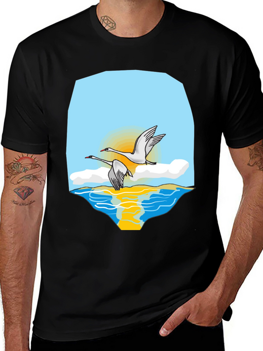 Swan Lake Graphic Tee - Stylish & Comfortable