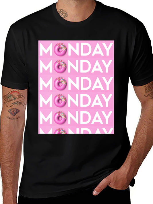 Monday Donut Graphic T-Shirt - Fun & Casual Style